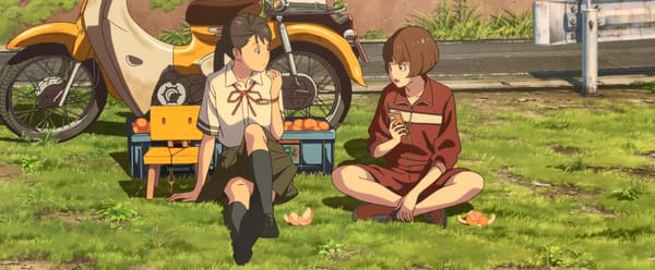 Suzume is a road trip movie where a chair watches his girlfriend talk to other women