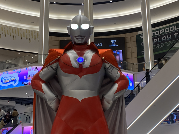 Bonus: The boys and I were Big Friends in a New Jersey shopping mall at Ultraman Live